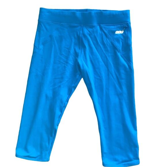 EUC Lorna Jane Turquoise Athletic Workout Leggings Size Medium - Picture 1 of 5